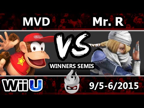 Paragon LA 2015 - MVD (Diddy Kong) Vs. Mr. R (Sheik) - Winners Semis - Smash Wii U