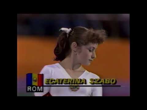 🥇 Ecaterina Szabo 🇷🇴 FX TO 9.950 1984 Olympic Games