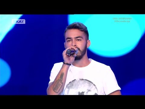 The Voice of Greece 4 - Blind Audition - WAY DOWN WE GO - Dimitris  Ntouniadakis