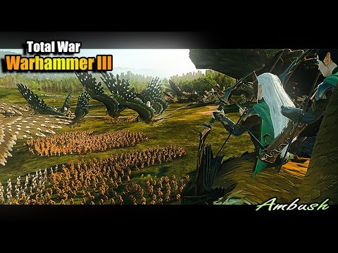 Wood Elves VS Beastmen | Total War WARHAMMER 3 Cinematic Battle