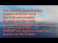 The Church's One Foundation (Tune: Aurelia - 5vv) [with lyrics for congregations]