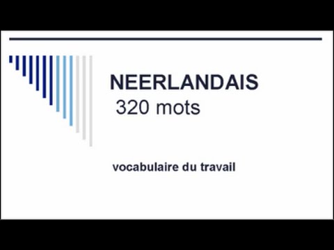 Learn Dutch - 320 work vocabulary words