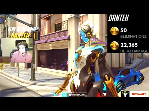 Danteh Best Echo in the World - 50 elims! POTG! [ Overwatch Season 32 Top 500 ]
