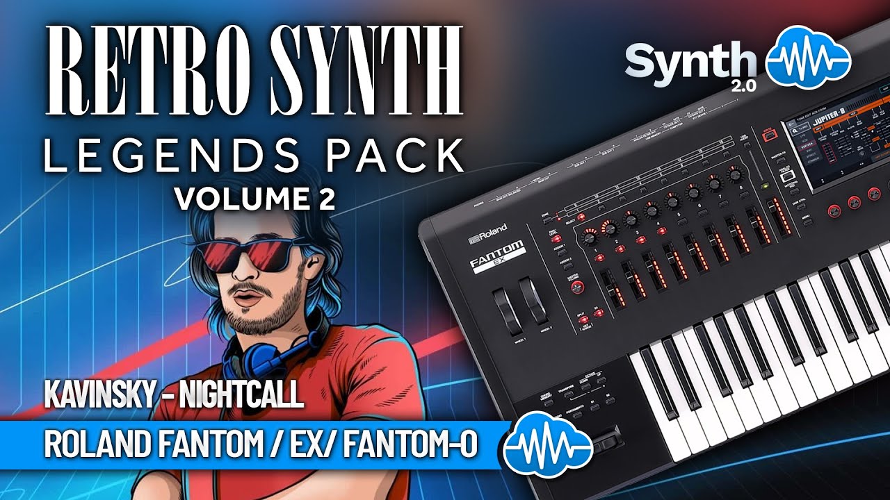 OVL006 - ( Bundle ) - Retro Synth Legends V1 + V2 - Roland Fantom-0 - Video Preview 5