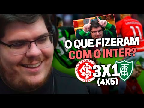 CASIMIRO REAGE: INTERNACIONAL 3 (4 X 5) 1 AMÉRICA MG - COPA DO BRASIL 2023 | Cortes do Casimito