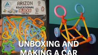 Unboxing blocks & Building a car #trending #unboxing #toycar #trending #longvideo