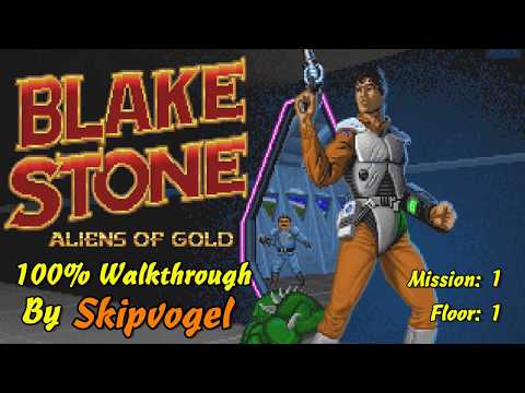 Blake Stone - 100% walkthrough - mission 1, floor 01
