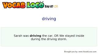 Video thumbnail for driving