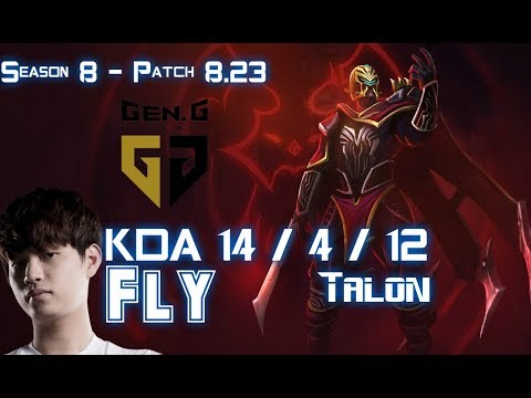 GEN Fly TALON vs TALIYAH Mid - Patch 8.23 KR Ranked