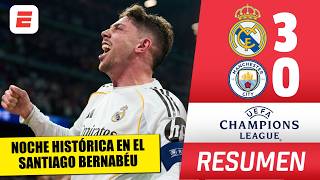 REAL MADRID GOLEÓ al MANCHESTER CITY en NOCHE HISTÓRICA con TRIPLETE de VALVERDE | Champions League