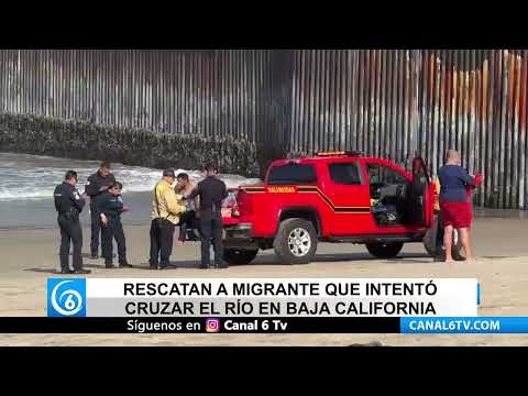 Rescatan a migrante tras intentar cruzar ilegalmente a EE. UU. por Playas de Tijuana