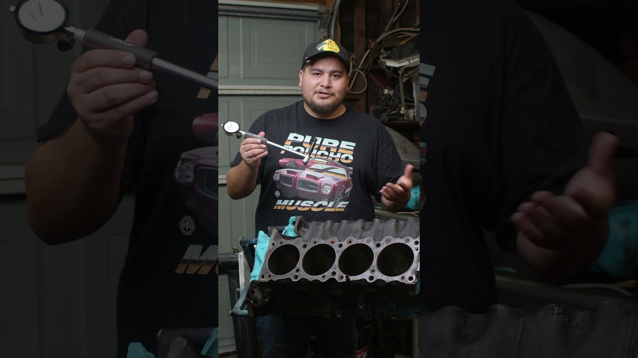 How a Dial Bore Gauge Works in 30 Seconds 🔧  #engineblock #machining  #pontiacperformance