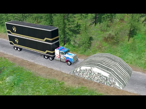 Mobil vs Speed Bumps - BeamNG Drive
