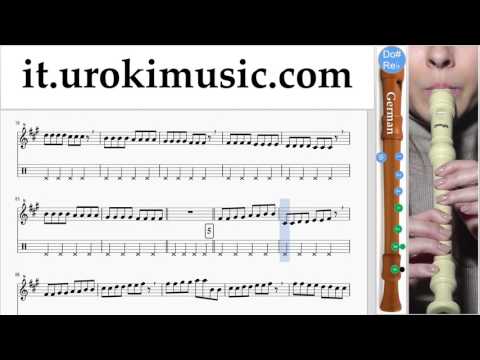 Lezioni di Flauto Dolce G. Major Lazer, Justin Bieber - Cold Water Parte#1 Melodia Tutorial