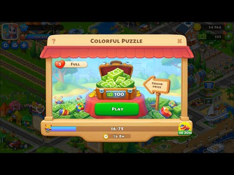 Township Gameplay | Township New Event Colorful Puzzle Level (81-100) | Township Android
