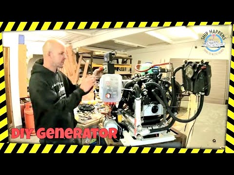 DIY DC Generator Build From Scrap! #boatpower #generator