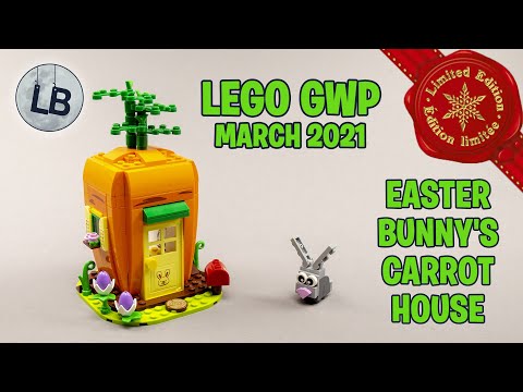 Vidéo LEGO Saisonnier 40449 : La maison carotte du lapin de Pâques