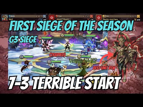 G3 SIEGE | WORST FIRST SIEGE EVER | Nu|| vs -AMATERASU- vs Gecko Masters
