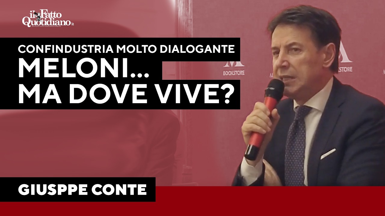 Conte: “Mai vista Confindustria così dialogante con governo. Meloni? Ma in quale mondo vive”