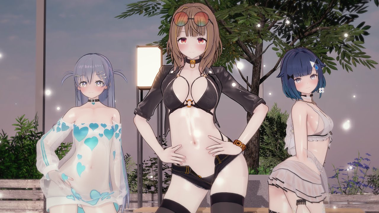 【MMD/ぶいすぽ】HUNTRIX - ’Golden’【夜乃くろむ、紡木こかげ、千燈ゆうひ】