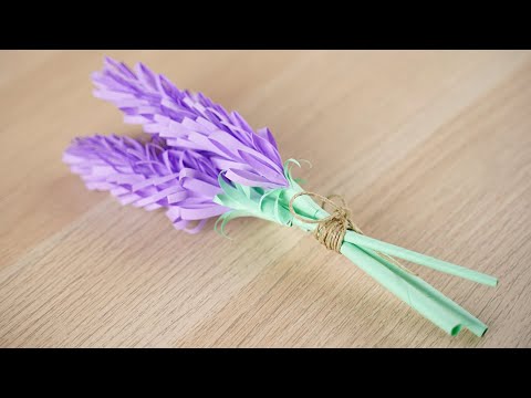 Paper Lavender Tutorial - How to Make Lavender Out of Paper!