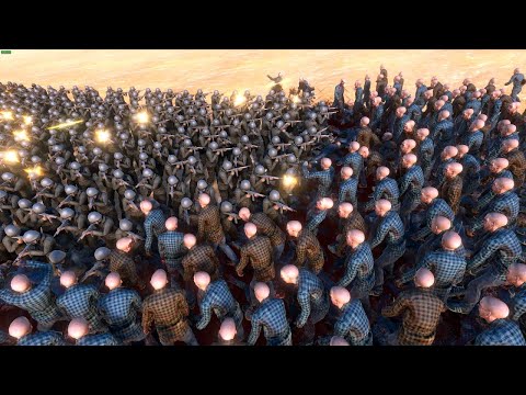 5000 Runner Zombies vs 500 U.S Soldier | Ultimate Epic Battle Simulator