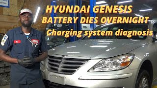 Hyundai Genesis 3.8L, Charging System Issues/ battery dies over night ( Bad Alternator )