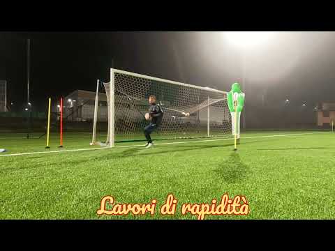 ALLENAMENTO PORTIERI PRIMA SQUADRA AURORA SERIATE.  RAPIDITÀ 