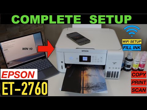 Thumbnail for Epson EcoTank ET-2760 Setup, Unboxing, Install Ink, Alignment, WiFi Setup, Copy Print & Scan Review