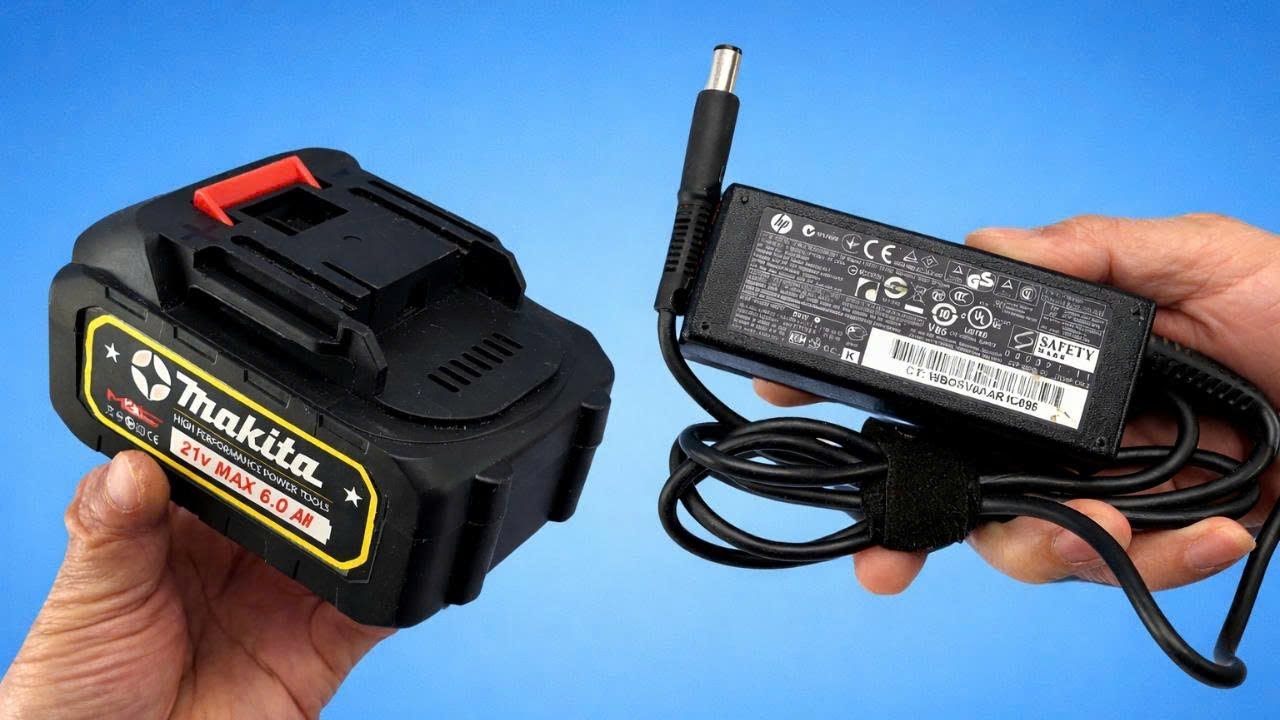 🔋Never Buy Drill Batteries Again! Use a Laptop Charger and Watch What Happens!