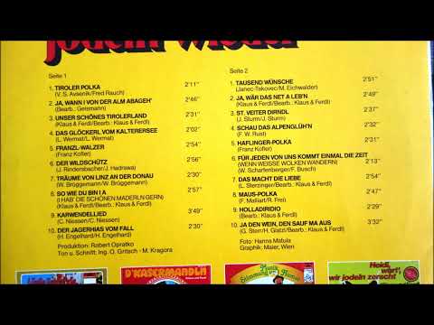 D'KASERMANDLN  klaus und  ferdl   jodeln wieder  10  TITEL  1977  20 erfogreiche  lieder