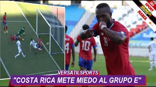 ASI REACCIONA PRENSA ESPAÑA a VICTORIA de COSTA RICA Uzbekistán vs Costa Rica