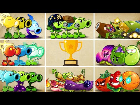 Tournament 8 Team Pea & Other Plants - Who Will WIn? - Pvz 2 Team Plant vs Team Plant