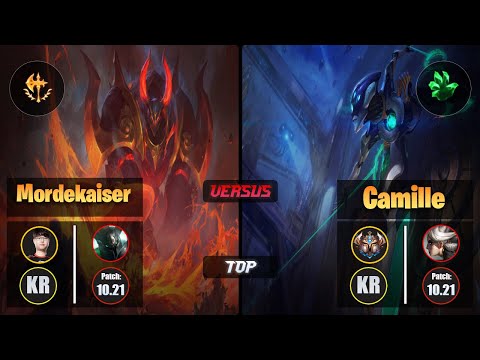 Sword MORDEKAISER (Top) [Conqueror] VS CAMILLE - Challenger KR Patch 10.21