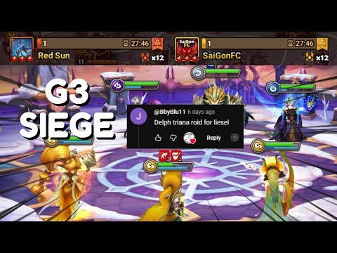 G3 SIEGE : Red Sun / SaiGonFC - I Did Your Fiona Eshir Liesel Counter! - Summoners War