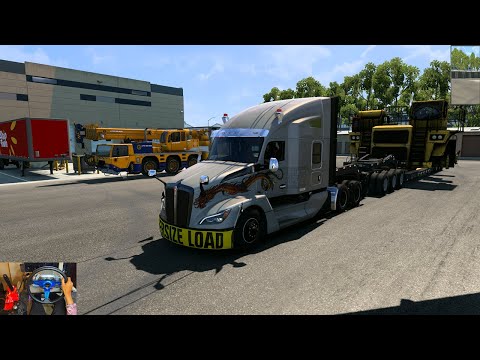 American Truck Simulator Mining Truck 75 [Ton] Delivered Kenworth T680 Logitech G29