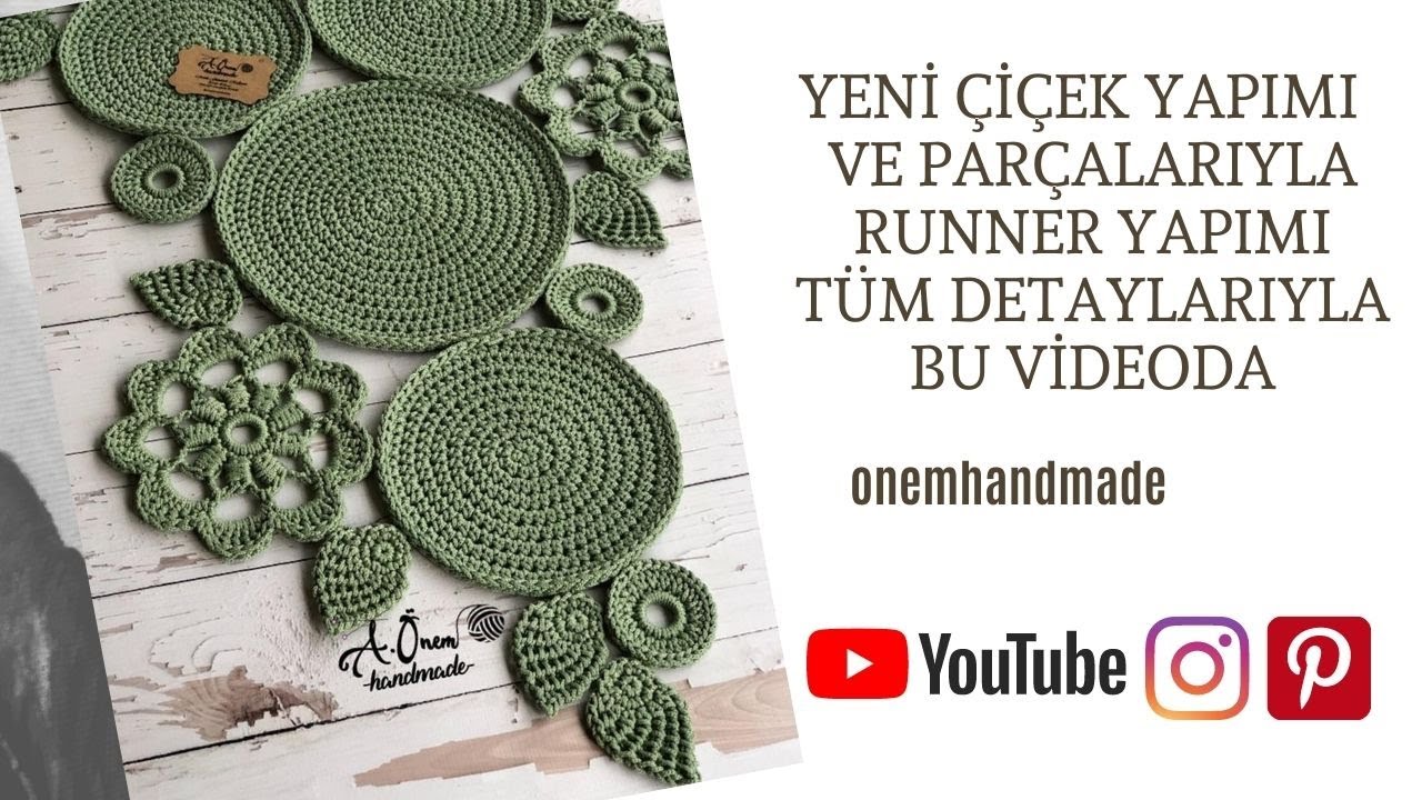 Yeni Çiçek Motifi Yapımı ve Diğer Runner Parçaları Tüm Detaylarıyla Bu Videoda