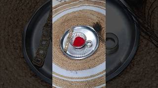 5 min thali decoration ideas || how to decorate rakshabandhan plate #hack #shorts