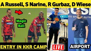 IPL 2023: Big Players Entry in KKR Practice Camp । Russell, Nairne, Gurbaz, Wiese