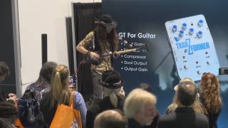 Video thumbnail for Justin Johnson demos API's TranZformer GT Guitar Pedal at NAMM Show by API Audio