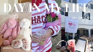 DAY IN MY LIFE AS A COLLEGE STUDENT | healthy routine, classes, warm weather