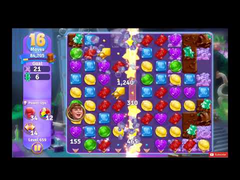 Wonka's World of Candy Level 659 NO BOOSTERS - A S GAMING ✔