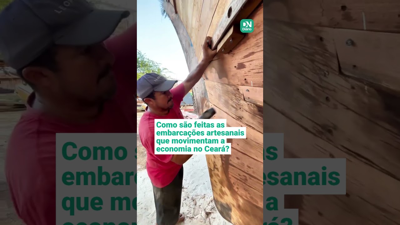 Imagem da notícia Como são feitas as embarcações artesanais que movimentam a economia no Ceará? Veja vídeo 
