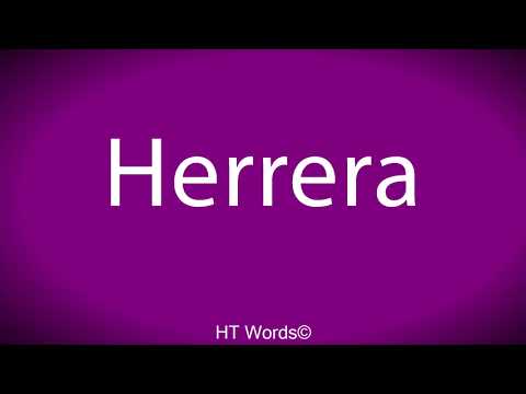 How to pronounce Herrera