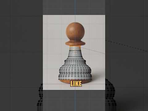 How To Make a Chess Pawn in Blender Super Fast!