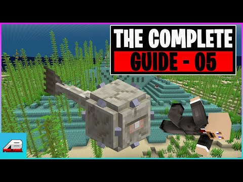 Minecraft How To Raid An Ocean Monument Like A Pro - Beginners Guide Episode 5