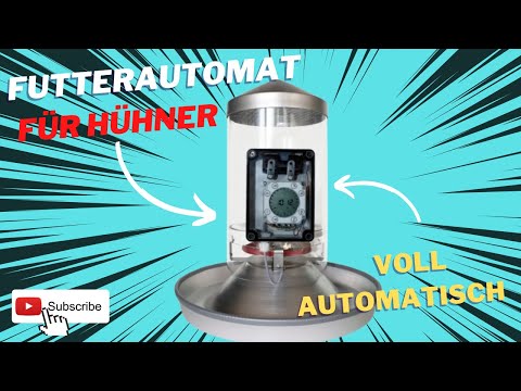Hühner richtig füttern - Futterautomat - voll automatisch - Urlaub mit Hühnern #chicken #feeder