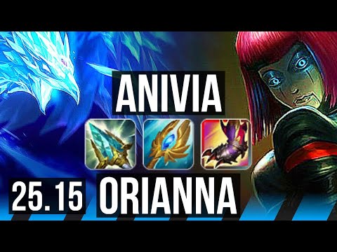 ANIVIA vs ORIANNA (MID) | 1300+ games | KR Master | 25.15