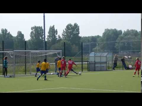 Scrimmage voor het doel van de thuisploeg.