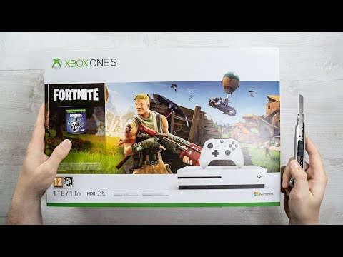 xbox one s fortnite console unboxing eon skin bundle - fortnite free eon skin